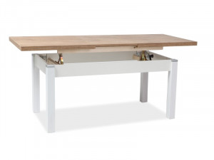 MASUTA DE CAFEA KLEOPATRA, STEJAR/ALB, DIN MDF LAMINAT, STIL MODERN, SIGNAL