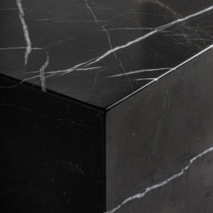 MASUTA DE CAFEA LAIZ 120CM, DIN MARMURA DE CULOARE NEAGRA, DESIGN EXCLUSIVIST, VICAL HOME - Img 3