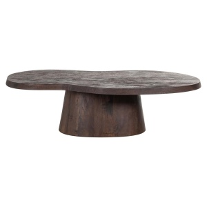 MASUTA DE CAFEA ODILE, 211991, CONFECTIONATA DIN LEMN MASIV DE MANGO, CULOAREA MARO, STIL MODERN - Img 5
