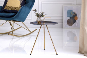 MASUTA DE CAFEA SIMPLY CLEVER 39493 AURIU/ALBASTRU STIL MODERN - Img 2
