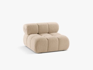 MODUL CANAPEA BELLIS, NISIPIU, CU TAPITERIE DIN TEXTIL BOUCLE ROLF, MICADONI - Img 2