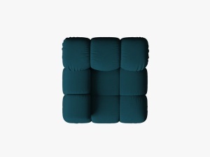 MODUL CANAPEA BELLIS, PE STANGA, ALBASTRU MARIN, CU TAPITERIE DIN TEXTIL 3D SONIC, MICADONI - Img 3