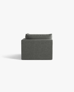 MODUL CANAPEA BLOOM, GRI INCHIS, 105X97 CM, CU TAPITERIE DIN TEXTIL STRUCTURAT WIND, MICADONI - Img 3