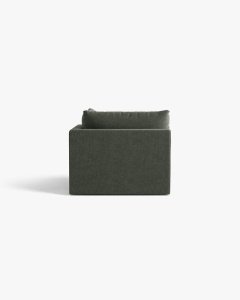 MODUL CANAPEA BLOOM, VERDE MUSCHI, 105X97 CM, CU TAPITERIE DIN TEXTIL STRUCTURAT WIND, MICADONI - Img 3