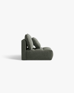 MODUL CANAPEA BLOOM, VERDE MUSCHI, 95X97 CM, CU TAPITERIE DIN TEXTIL STRUCTURAT WIND, MICADONI - Img 3