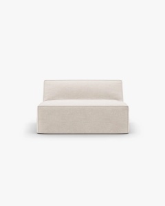 MODUL CANAPEA/COLTAR JODIE, 100X99 CM, BEJ, TAPITAT CU TAPITERIE DIN TEXTIL STRUCTURAT LINS, MICADONI - Img 2