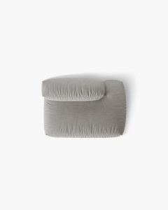 MODUL CANAPEA/COLTAR MARTINA, 133X106 CM, PE DREAPTA, GRI DESCHIS, TAPITAT CU TAPITERIE DIN TEXTIL STRUCTURAT BOSTON, MICADONI - Img 4