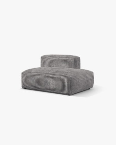 MODUL CANAPEA/COLTAR MARTINA, 133X106 CM, PE DREAPTA, GRI DESCHIS, TAPITAT CU TAPITERIE DIN TEXTIL COORDOI TILIA, MICADONI - Img 2