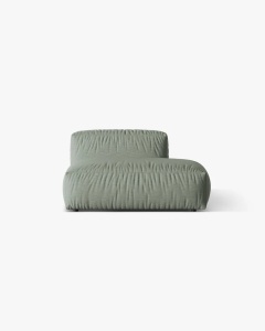MODUL CANAPEA/COLTAR MARTINA, 133X106 CM, PE DREAPTA, VERDE MUSCHI, TAPITAT CU TAPITERIE DIN TEXTIL STRUCTURAT BOSTON, MICADONI