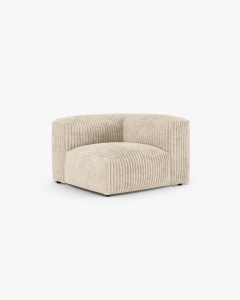 MODUL CANAPEA/COLTAR MARTINA, 76X98 CM, BEJ DESCHIS, TAPITAT CU TAPITERIE DIN TEXTIL CORDOI TILIA, MICADONI - Img 2