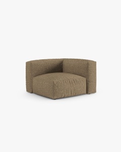 MODUL CANAPEA/COLTAR MARTINA, 76X98 CM, CAPPUCCINO, TAPITAT CU TAPITERIE DIN TEXTIL BOUCLE MONET, MICADONI - Img 2