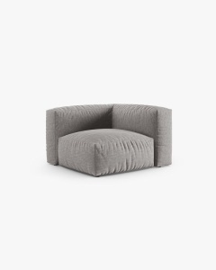 MODUL CANAPEA/COLTAR MARTINA, 76X98 CM, GRI DESCHIS, TAPITAT CU TAPITERIE DIN TEXTIL STRUCTURAT BOSTON, MICADONI - Img 2