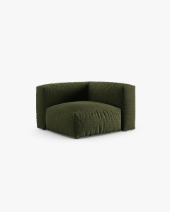 MODUL CANAPEA/COLTAR MARTINA, 76X98 CM, VERDE, TAPITAT CU TAPITERIE DIN TEXTIL STRUCTURAT BOSTON, MICADONI - Img 2