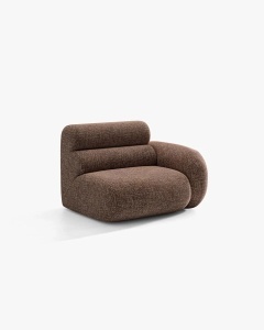 MODUL CANAPEA/COLTAR NEO, PE DREAPTA, MARO, 110X100 CM, TAPITAT CU TAPITERIE DIN TEXTIL CHENILLE SILENCIO, MICADONI - Img 2