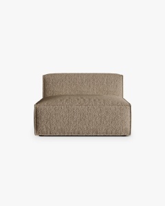 MODUL CANAPEA/COLTAR NURIA CAPPUCCINO, 120X110 CM, TAPITAT CU TAPITERIE DIN TEXTIL BOUCLE MONET, MICADONI