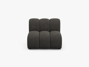 MODUL CANAPEA LUPIN, 90 CM, GRI INCHIS, CU TAPITERIE DIN TEXTIL CHENILLE EDEN, MICADONI