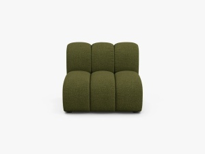 MODUL CANAPEA LUPIN, 90 CM, VERDE MASLINIU INCHIS, CU TAPITERIE DIN TEXTIL BOUCLE BALOO, MICADONI