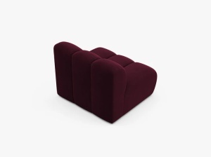 MODUL CANAPEA LUPIN, 90 CM, VISINIU, CU TAPITERIE DIN TEXTIL CATIFEA VENUS, MICADONI - Img 3
