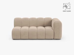 MODUL CANAPEA LUPIN, PE DREAPTA, 173 CM, BEJ, CU TAPITERIE DIN TEXTIL CATIFEA VENUS, MICADONI