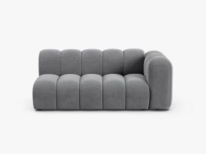 MODUL CANAPEA LUPIN, PE DREAPTA, 173 CM, GRI, CU TAPITERIE DIN TEXTIL CATIFEA SALVADOR, MICADONI