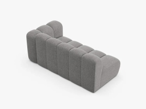 MODUL CANAPEA LUPIN, PE DREAPTA, 173 CM, GRI DESCHIS, CU TAPITERIE DIN TEXTIL CHENILLE EDEN, MICADONI - Img 3