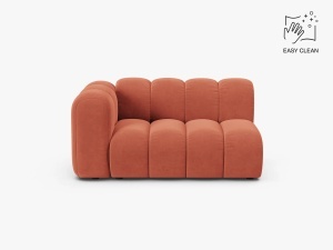 MODUL CANAPEA LUPIN, PE STANGA, 144 CM, CORAI, CU TAPITERIE DIN TEXTIL CATIFEA VENUS, MICADONI