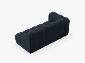 MODUL CANAPEA LUPIN, PE STANGA, 173 CM, ALBASTRU MARIN, CU TAPITERIE DIN TEXTIL CHENILLE EDEN, MICADONI - Img 3