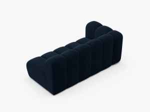 MODUL CANAPEA LUPIN, PE STANGA, 173 CM, ALBASTRU ROYAL, CU TAPITERIE DIN TEXTIL CATIFEA SALVADOR, MICADONI - Img 3