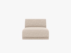 MODUL CANAPEA MILEY, CU SPATAR, BEJ, CU TAPITERIE DIN TEXTIL CHENILLE EDEN, MICADONI