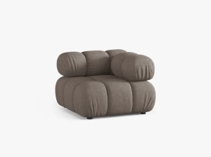 MODUL COLTAR BELLIS, CAPPUCINO, CU TAPITERIE DIN TEXTIL STRUCTURAT LIBERTY, MICADONI - Img 2