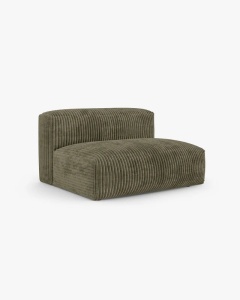 MODUL COLTAR/CANAPEA MARTINA, 120X160 CM, PE DREAPTA, ADANCIME SCAUN 90 CM, VERDE MUSCHI, TAPITAT CU TAPITERIE DIN TEXTIL CORDOI TILIA, MICADONI - Img 2