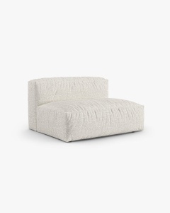 MODUL COLTAR/CANAPEA MARTINA, 120X160 CM, PE DREAPTA, ADANCIME SCAUN 90 CM, MELANJ GRI BEJ, TAPITAT CU TAPITERIE DIN TEXTIL BOUCLE MONET, MICADONI - Img 2