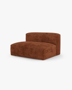MODUL COLTAR/CANAPEA MARTINA, 120X160 CM, PE STANGA, ADANCIME SCAUN 90 CM, GRI DESCHIS, TAPITAT CU TAPITERIE DIN TEXTIL CORDOI TILIA, MICADONI - Img 2