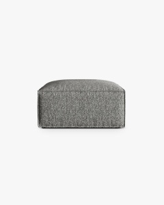 MODUL COLTAR/CANAPEA NURIA GRI GRAFIT, 85X85 CM, TAPITAT CU TAPITERIE DIN TEXTIL BOUCLE MONET, MICADONI