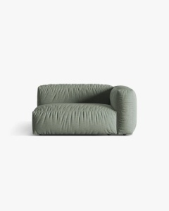 MODUL COTIERA CANAPEA/COLTAR MARTINA, 160X106 CM, PE DREAPTA, VERDE MUSCHI, TAPITAT CU TAPITERIE DIN TEXTIL STRUCTURAT BOSTON, MICADONI