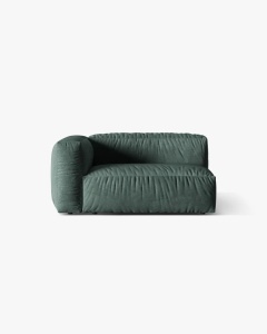 MODUL COTIERA CANAPEA/COLTAR MARTINA, 160X106 CM, PE STANGA, VERDE MUSCHI, TAPITAT CU TAPITERIE DIN TEXTIL CATIFEA VOGUE, MICADONI
