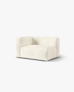 MODUL LATERAL PENTRU CANAPEA MARTINA, PE STANGA, FILDES, TAPITAT CU TAPITERIE DIN TEXTIL BOUCLE MONET, MICADONI - Img 2