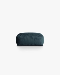 MODUL POUF CANAPEA/COLTAR MARTINA, 103X73 CM, BLUE JEANS, TAPITAT CU TAPITERIE DIN TEXTIL STRUCTURAT BOSTON, MICADONI
