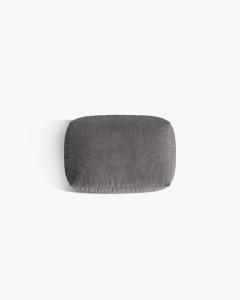 MODUL POUF CANAPEA/COLTAR MARTINA, 103X73 CM, GRI, TAPITAT CU TAPITERIE DIN TEXTIL CATIFEA VOGUE, MICADONI - Img 3