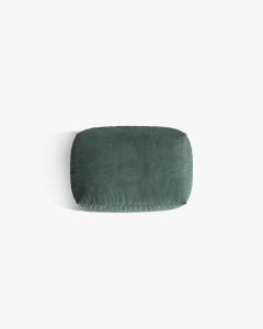 MODUL POUF CANAPEA/COLTAR MARTINA, 103X73 CM, VERDE MUSCHI, TAPITAT CU TAPITERIE DIN TEXTIL CATIFEA VOGUE, MICADONI - Img 3