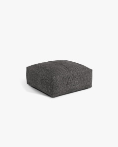 MODUL POUF CANAPEA/COLTAR MARTINA, 108X108 CM, GRI ANTRACIT, TAPITAT CU TAPITERIE DIN TEXTIL BOUCLE MONET, MICADONI - Img 2