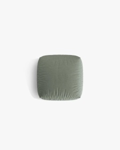 MODUL POUF CANAPEA/COLTAR MARTINA, 108X108 CM, VERDE MUSCHI, TAPITAT CU TAPITERIE DIN TEXTIL STRUCTURAT BOSTON, MICADONI - Img 3
