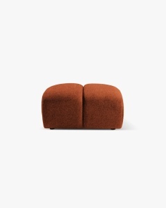 MODUL POUF COLTAR DIANA, SCORTISOARA, 60X82 CM, TAPITAT CU TAPITERIE DIN TEXTIL STRUCTURAT BUBBLE, MICADONI
