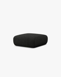 MODUL PUF CANAPEA MOLINO, 100X100, NEGRU, CU TAPITERIE DIN TEXTIL BOUCLE BALOO, MICADONI - Img 2