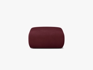 MODUL PUF CANAPEA MOLINO, 75X75, BORDO, CU TAPITERIE DIN TEXTIL CHENILLE REBEL, MICADONI