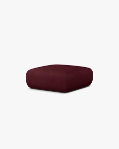 MODUL PUF CANAPEA MOLINO, 75X75, BORDO, CU TAPITERIE DIN TEXTIL CHENILLE REBEL, MICADONI - Img 2
