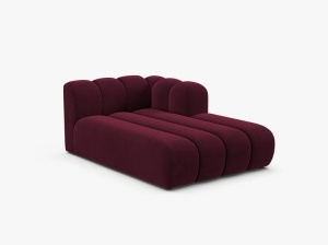 MODUL SEZLONG CANAPEA LUPIN, PE DREAPTA, VISINIU, CU TAPITERIE DIN TEXTIL CATIFEA VENUS, MICADONI - Img 2