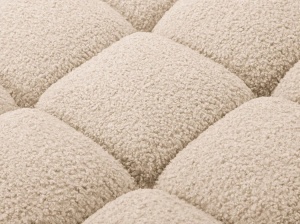 MODUL SEZLONG COLTAR BELLIS, PE DREAPTA NISIPIU, CU TAPITERIE DIN TEXTIL BOUCLE ROLF, MICADONI - Img 5