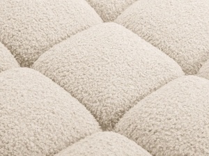 MODUL SEZLONG COLTAR BELLIS, PE STANGA, BEJ DESCHIS, CU TAPITERIE DIN TEXTIL BOUCLE ROLF, MICADONI - Img 5