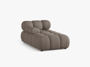 MODUL SEZLONG COLTAR BELLIS, PE STANGA, CAPPUCINO, CU TAPITERIE DIN TEXTIL STRUCTURAT LIBERTY, MICADONI - Img 2